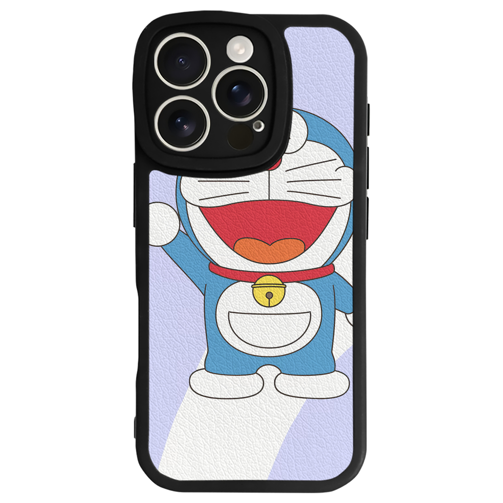 （画像用） ドラえもん Doraemon 【iPhone 16シリーズ対応】シリコンスマホケース（レザー調） 材質：シリコン